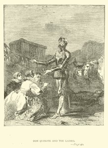 Don Quixote and the Ladies by John Gilbert
